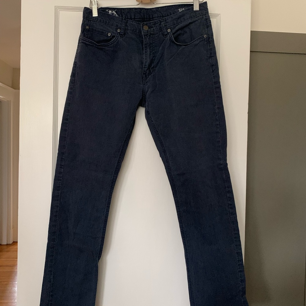 Rodd & Gunn navy 5-pocket canvas pant